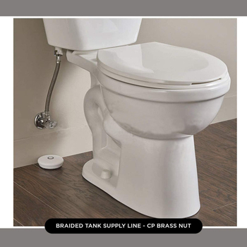 Nerezovo opletený prívod vody pre toaletu, model Braided Tube, materiál: nerezová oceľ, menovitý tlak: 20, prevádzková teplota: 90°C, inštalácia: závit