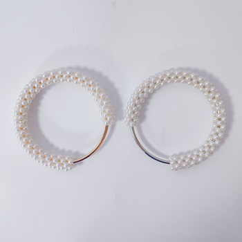 Pärlikoti käepideme rõngas DIY jaoks, plastmaterjal, käsitöö pärl aktsess, õlarihmade lisaseade
