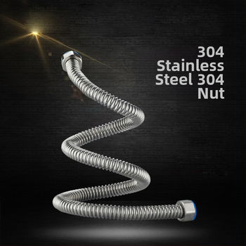 Nerezová ohybná vodovodná rúrka – vstup/ výstup pre WC, umývadlo a bojler – závitové spojenie, 304SS, menovitý tlak 1.0, -15 až 90°C