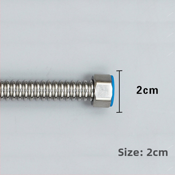 Nerezová ohybná vodovodná rúrka – vstup/ výstup pre WC, umývadlo a bojler – závitové spojenie, 304SS, menovitý tlak 1.0, -15 až 90°C