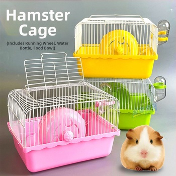 Klietka pre hamster, záhradný štýl, prenosná plastová konštrukcia, značka Yiheng, vhodná na všetky ročné obdobia