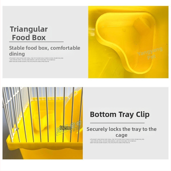 Klietka pre hamster, záhradný štýl, prenosná plastová konštrukcia, značka Yiheng, vhodná na všetky ročné obdobia