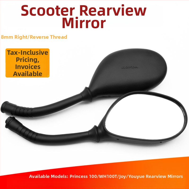 Zrkadlo na skuter - Mojielong, sklo, plast + železo, model WH100T-A-H, plastový kryt