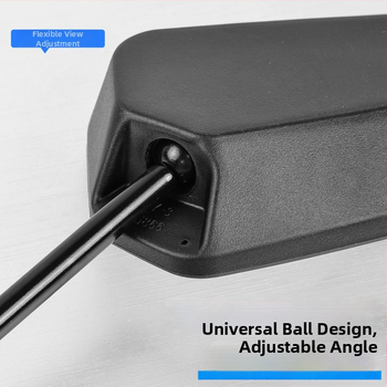 Konvexné spätné zrkadlo pre skúter s antireflexnou vrstvou; materiál plast + sklo; závit 8 mm; kompatibilné Xiaoniu/Yadea No.9