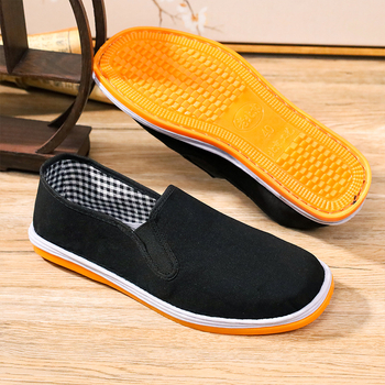 Slip-on tenisky z plátna, podrážka z teľacej šľachy, PU vložka, elastický pás, guľatá špička, nízka päta