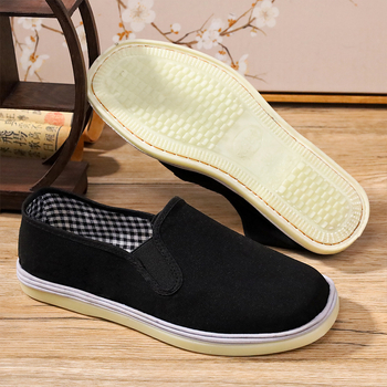 Slip-on tenisky z plátna, podrážka z teľacej šľachy, PU vložka, elastický pás, guľatá špička, nízka päta