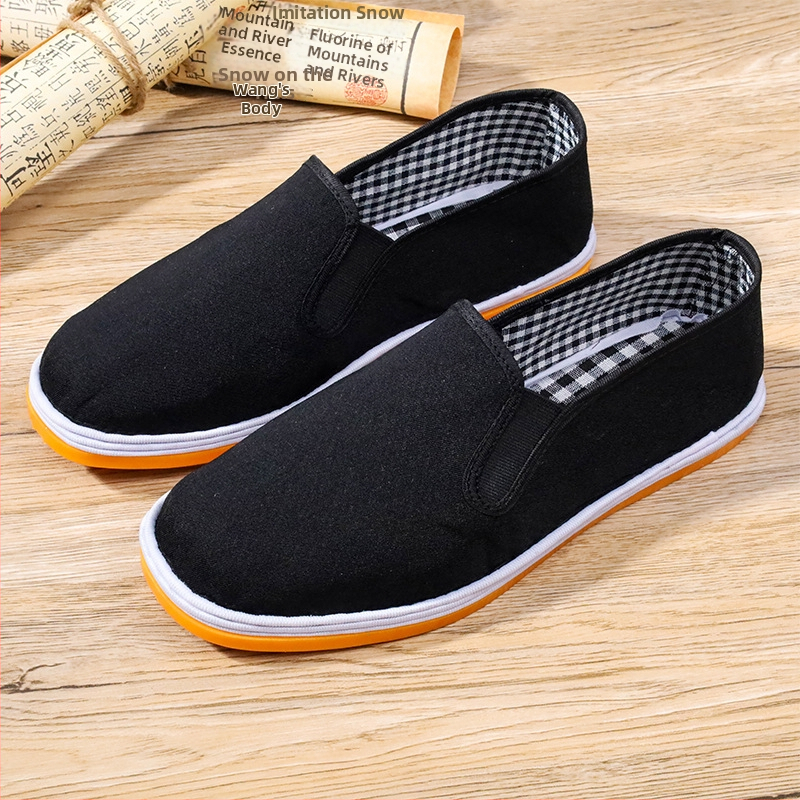 Slip-on tenisky z plátna, podrážka z teľacej šľachy, PU vložka, elastický pás, guľatá špička, nízka päta