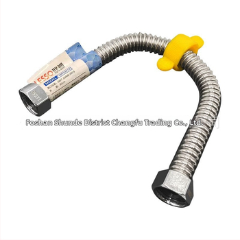 Nerezový ohybný prívodný trub pre ohrievač vody, 1,6 MPa, max. 85°C, závit, Liansu