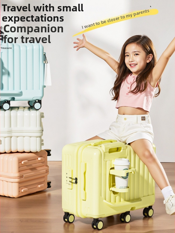 Vaikų sėdimasis lagaminas su 360° ratukais, ABS+PC medžiaga, užtrauktuvo uždarymas, unisex, 3 kg