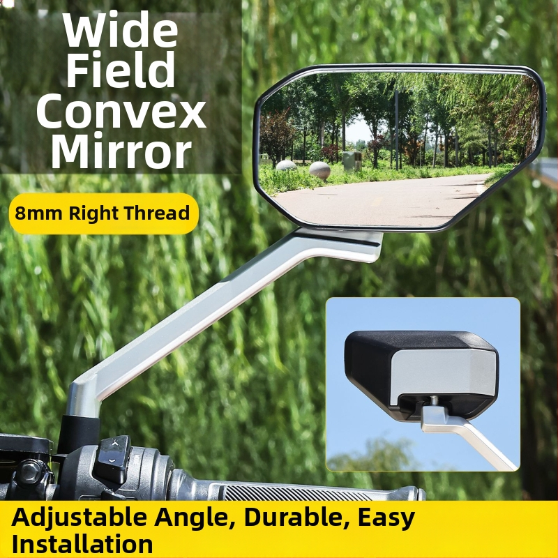 Zadné zrkadlo pre elektrické motocykle, ABS plast + sklo, Mogelon