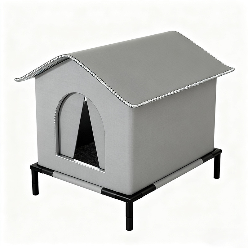 Kotec pre mačky — uzavretá stan, priestranná, vodotesná, odolná voči chladu, odolná voči uhryznutiam, pre všetky ročné obdobia