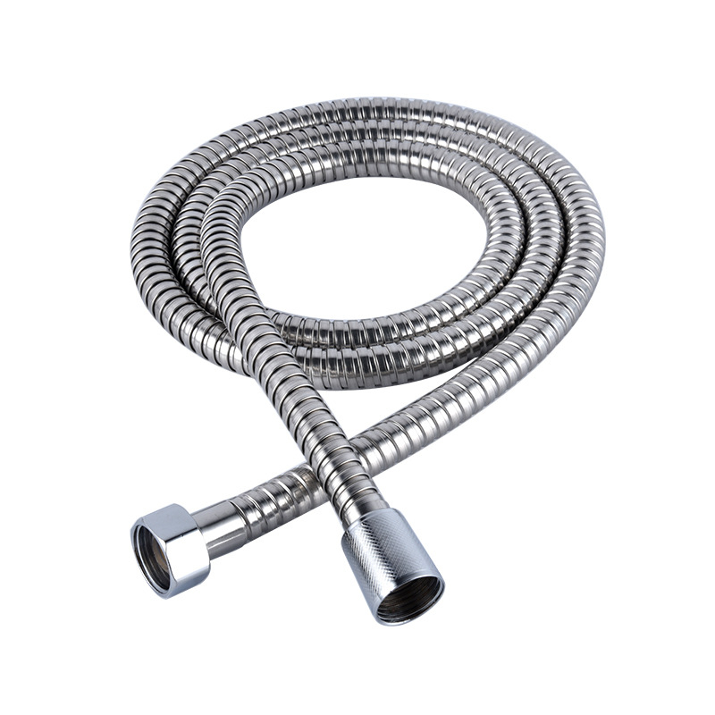 Душ шлаух със стоманен прозрачен вътрешен тръбопровод, експлозийно-устойчив, монтаж с резба, модел 11030