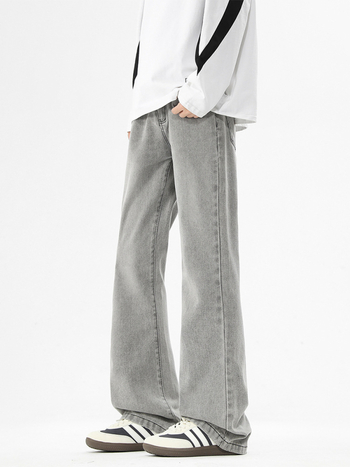 ACUSCEOOU Fliisiga teksad, mikro-flared siluett, sirged sääred, keskmine vööt, sügis-talve 2025