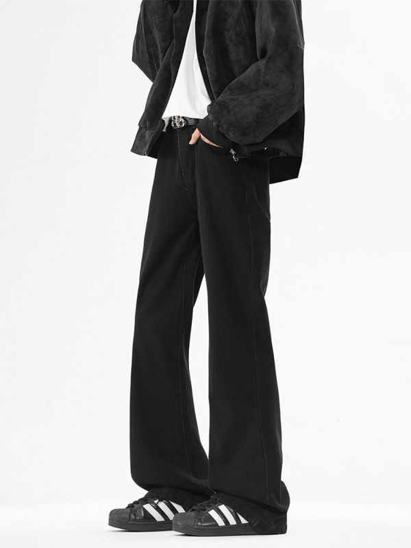 ACUSCEOOU Fliisiga teksad, mikro-flared siluett, sirged sääred, keskmine vööt, sügis-talve 2025