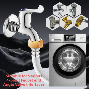 Veesissevoolutoru pesumasinale – PVC, nominaalne rõhk 1.0, töötemperatuur 0–80°C, käsitsi paigaldus, Huixin