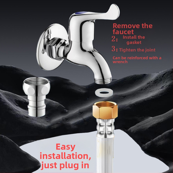 Veesissevoolutoru pesumasinale – PVC, nominaalne rõhk 1.0, töötemperatuur 0–80°C, käsitsi paigaldus, Huixin