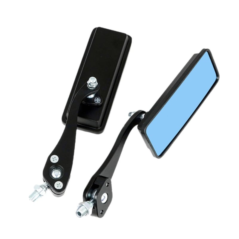 Zadnji retrovizor za motocikl, aluminijska legura, model Ottoman, kvadratni ogledalo, kompatibilan s motociklima, za svakodnevna putovanja