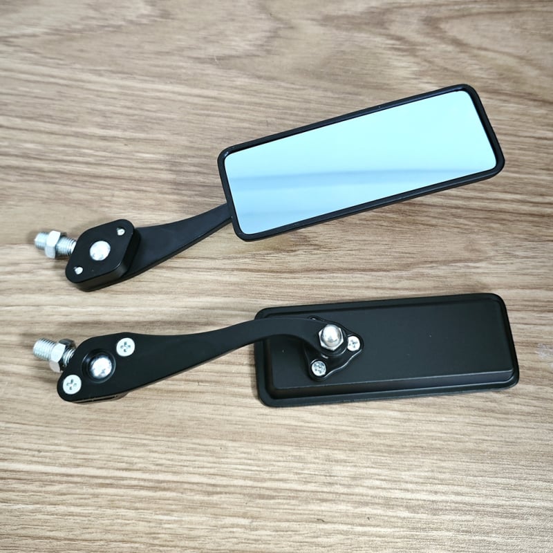 Zadnji retrovizor za motocikl, aluminijska legura, model Ottoman, kvadratni ogledalo, kompatibilan s motociklima, za svakodnevna putovanja