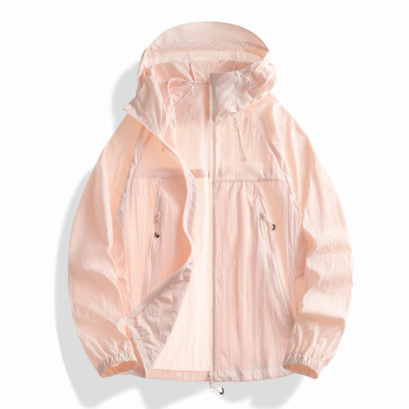 Unisex kerge päikesekaitsejakk kapuutsiga, nailonist materjal, UPF50+, hingav