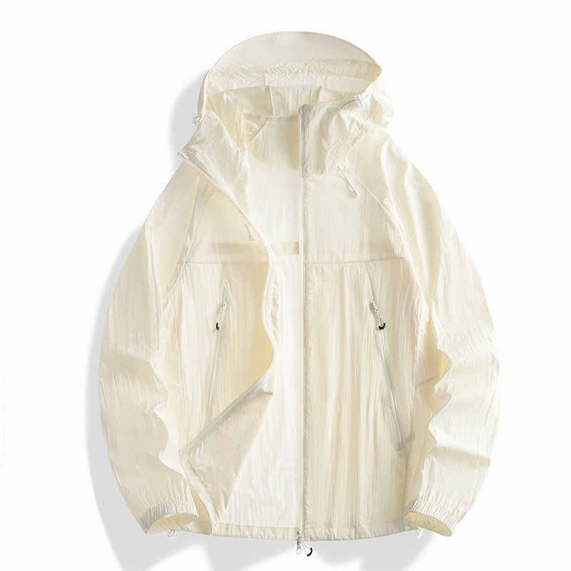 Unisex kerge päikesekaitsejakk kapuutsiga, nailonist materjal, UPF50+, hingav