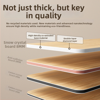 Panel na stenu z bambusových vlákien s dreveným povrchom — karbónový kryštálový panel, bezšvový dekoratívny povrch dreva, vodotesný vnútorný pozadie steny