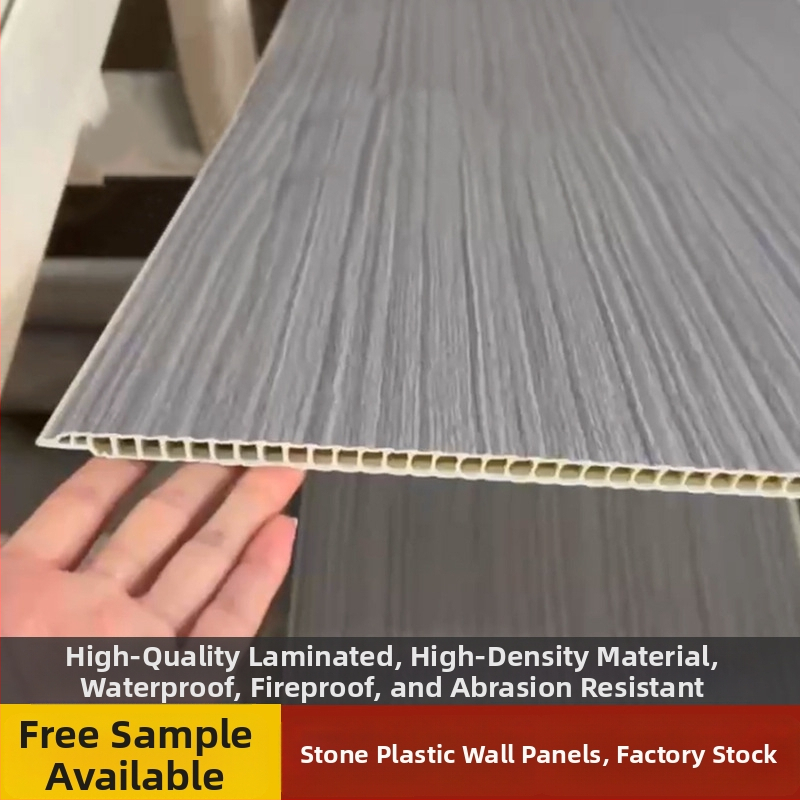 Panel steny z kameno-plastového kompozitu pre vnútorné použitie; štýl: plochý, moderný minimalizmus, ľahký lux; zvuková izolácia 10, tepelná vodivosť 10