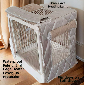 Клетъчен покрив за птици с памучна подплата, топъл, еднослоен, без ролки, модел L437108