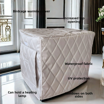 Клетъчен покрив за птици с памучна подплата, топъл, еднослоен, без ролки, модел L437108