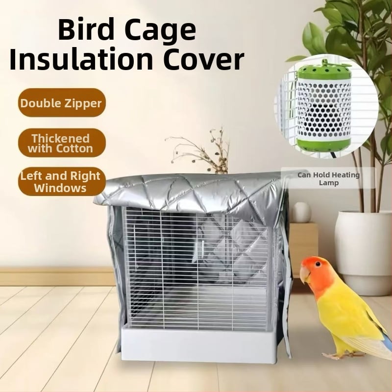 Клетъчен покрив за птици с памучна подплата, топъл, еднослоен, без ролки, модел L437108