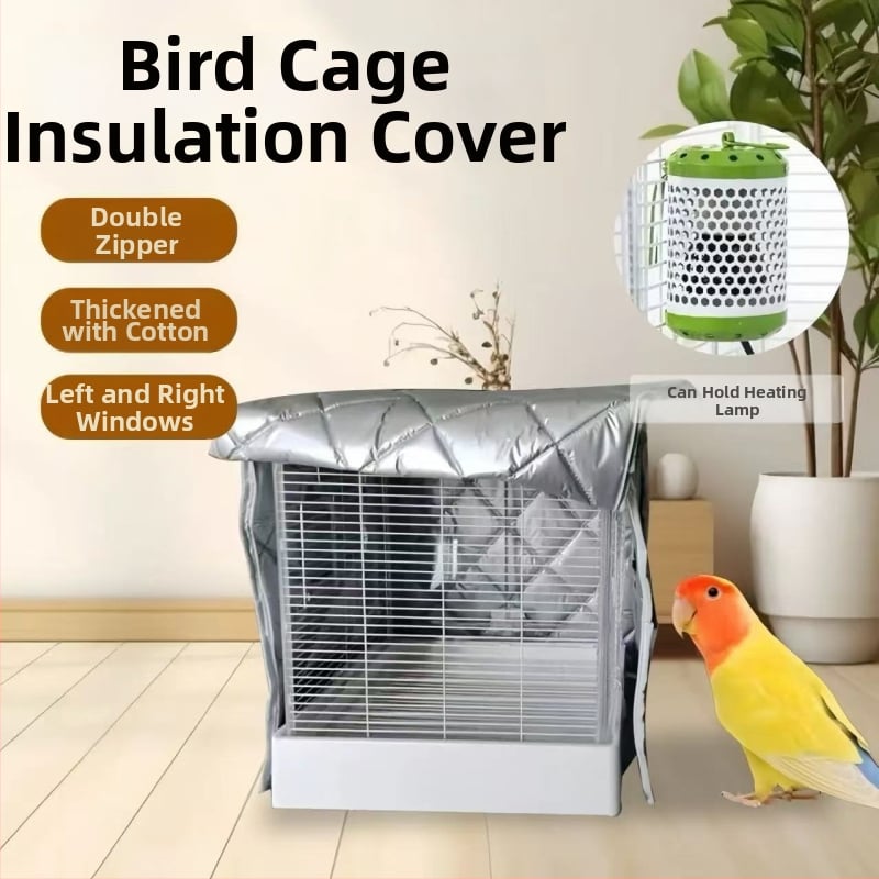 Клетъчен покрив за птици с памучна подплата, топъл, еднослоен, без ролки, модел L437108