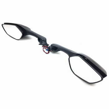 Sklopivi četvrtasti retrovizor za motocikl Kawasaki Ninja 400/650 — aluminijska legura, s ugrađenim žmigavcima