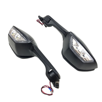 Sklopivi četvrtasti retrovizor za motocikl Kawasaki Ninja 400/650 — aluminijska legura, s ugrađenim žmigavcima