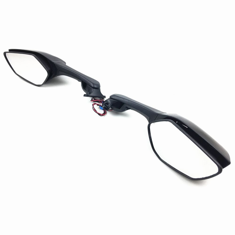 Sklopivi četvrtasti retrovizor za motocikl Kawasaki Ninja 400/650 — aluminijska legura, s ugrađenim žmigavcima