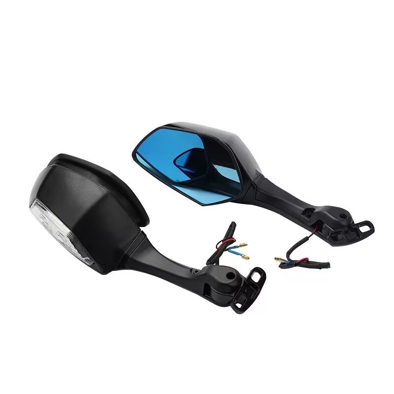 Sklopivi četvrtasti retrovizor za motocikl Kawasaki Ninja 400/650 — aluminijska legura, s ugrađenim žmigavcima