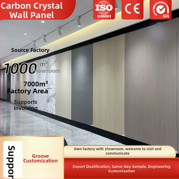 Panel z karbónovo-kryštálového PVC, 8 mm hrúbka, plochý tvar, stenový panel pre domov, hotel a kancelárie dekor