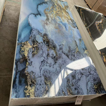 UV stenový panel z kameňovo-plastového materiálu, SPC model kamenný kryštál steny panel, vysoký lesk mramorového povrchu, vodotesný a odolný voči ohňu, inštalácia k dispozícii