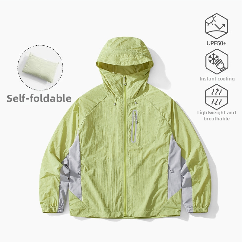 Välisjope kapuutsiga, hingav, kiiresti kuivav, UV kaitse UPF100+, nailonist kangas