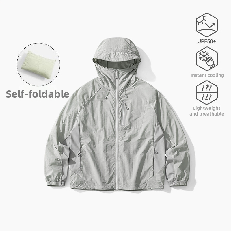 Välisjope kapuutsiga, hingav, kiiresti kuivav, UV kaitse UPF100+, nailonist kangas