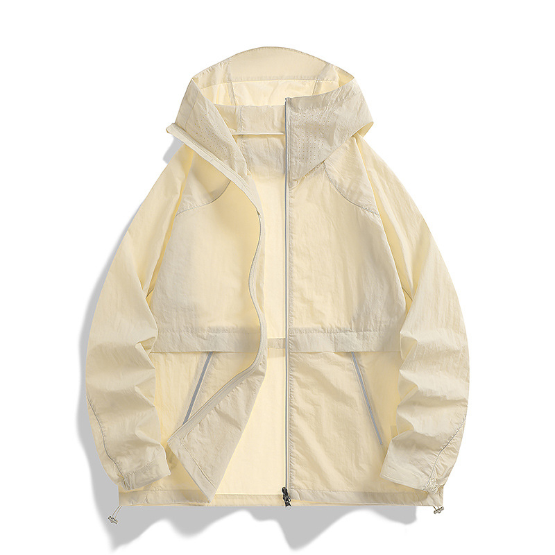 Unisex vanjski windbreaker s UPF50+ UV zaštitom, prozračan, brzo se suši, kapuljača, reflektirajuća traka