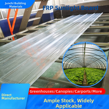 FRP svetelný panel - živicové vlákno, Junqi Building Materials, pre skleníky