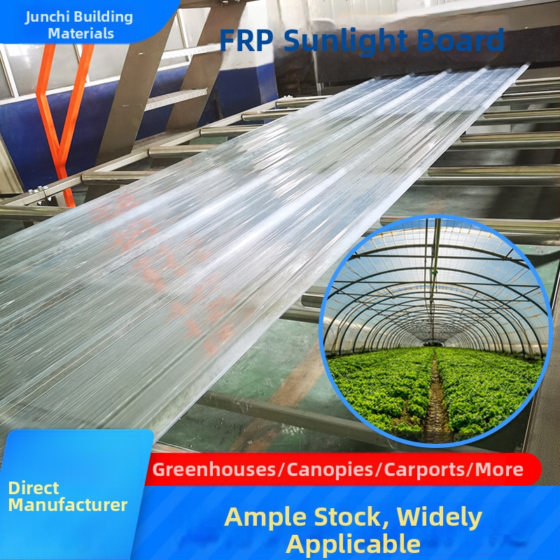 FRP apšvietimo plokštelė - dervos pluoštas, Junqi Building Materials, šiltnamiams