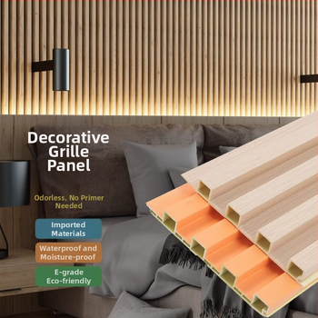 Praise blessings WPC mriežkový panel pozadia steny – bezšvový štýl, materiál WPC, model Grill Background Wall