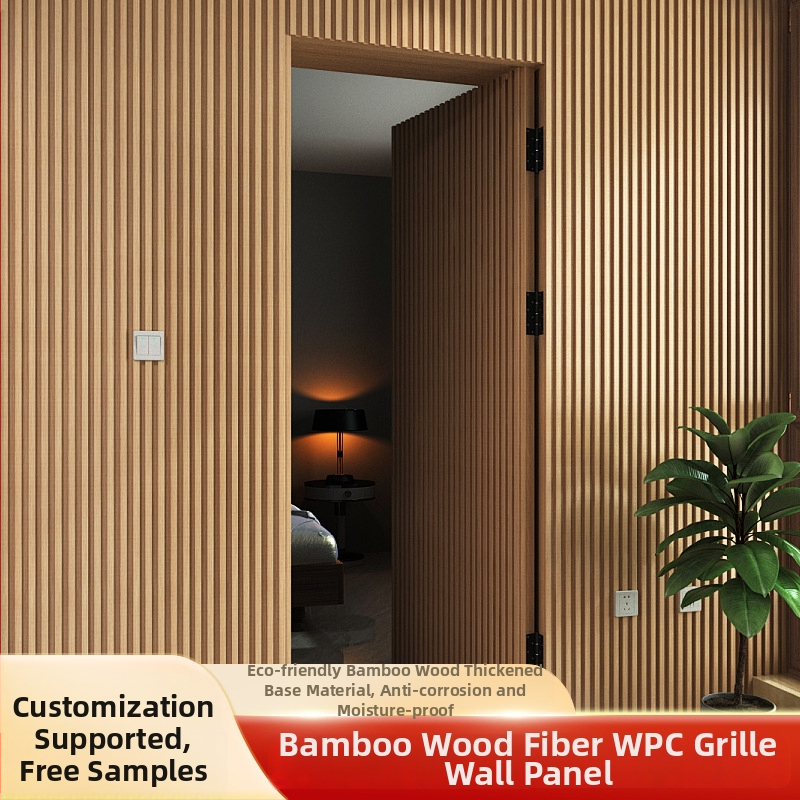 Praise blessings WPC mriežkový panel pozadia steny – bezšvový štýl, materiál WPC, model Grill Background Wall