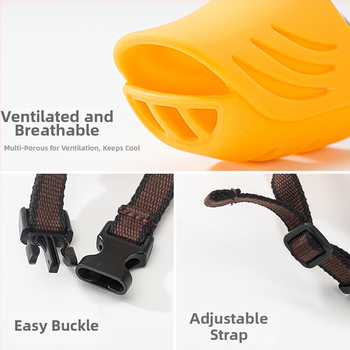 Силиконов кучешки музул – против ухапване, против ядене и против лай, пакет 50 броя