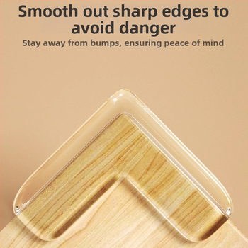 BH detská ochrana rohu stola pre deti, silikónová rohová ochrana, pravouhlý tvar, model B2135, 1000 ks/krabica, čiarový kód 1111111