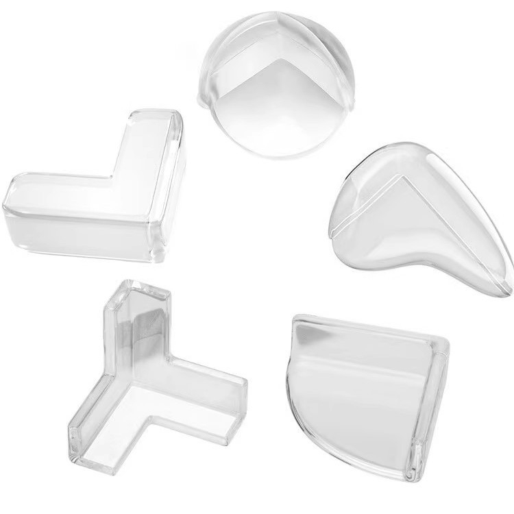 BH detská ochrana rohu stola pre deti, silikónová rohová ochrana, pravouhlý tvar, model B2135, 1000 ks/krabica, čiarový kód 1111111