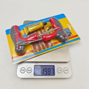 Set nástrojov na opravu pneumatík pre auto, motocykle a elektrické vozidlá; materiál: železo, PP+PVC; kód produktu YW-163; balenie: 100 kusov na kartón
