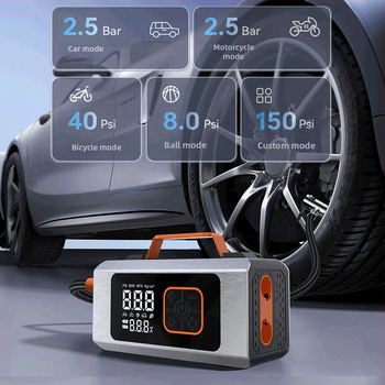 All-in-One za auto: Hitni startač s visokim kapacitetom, usisivač prašine i pumpa za nadimanje, ulaz 14,8V, izlaz 12V, Cross-border Qualification, 3C certifikat 2025200914003294