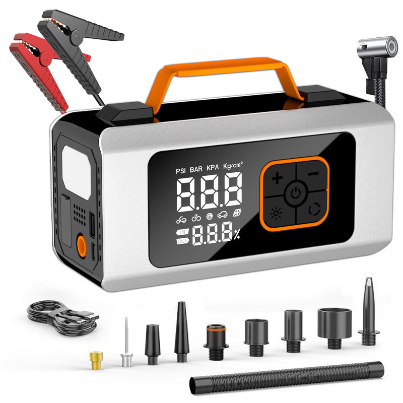 All-in-One za auto: Hitni startač s visokim kapacitetom, usisivač prašine i pumpa za nadimanje, ulaz 14,8V, izlaz 12V, Cross-border Qualification, 3C certifikat 2025200914003294