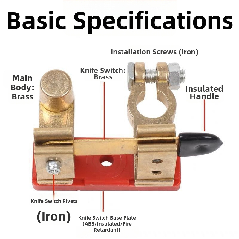 Gilotīnas tipa auto akumulatora atslēdzējs – Modelis: Disconnect Switch, Preces kods: bWpDMmpW